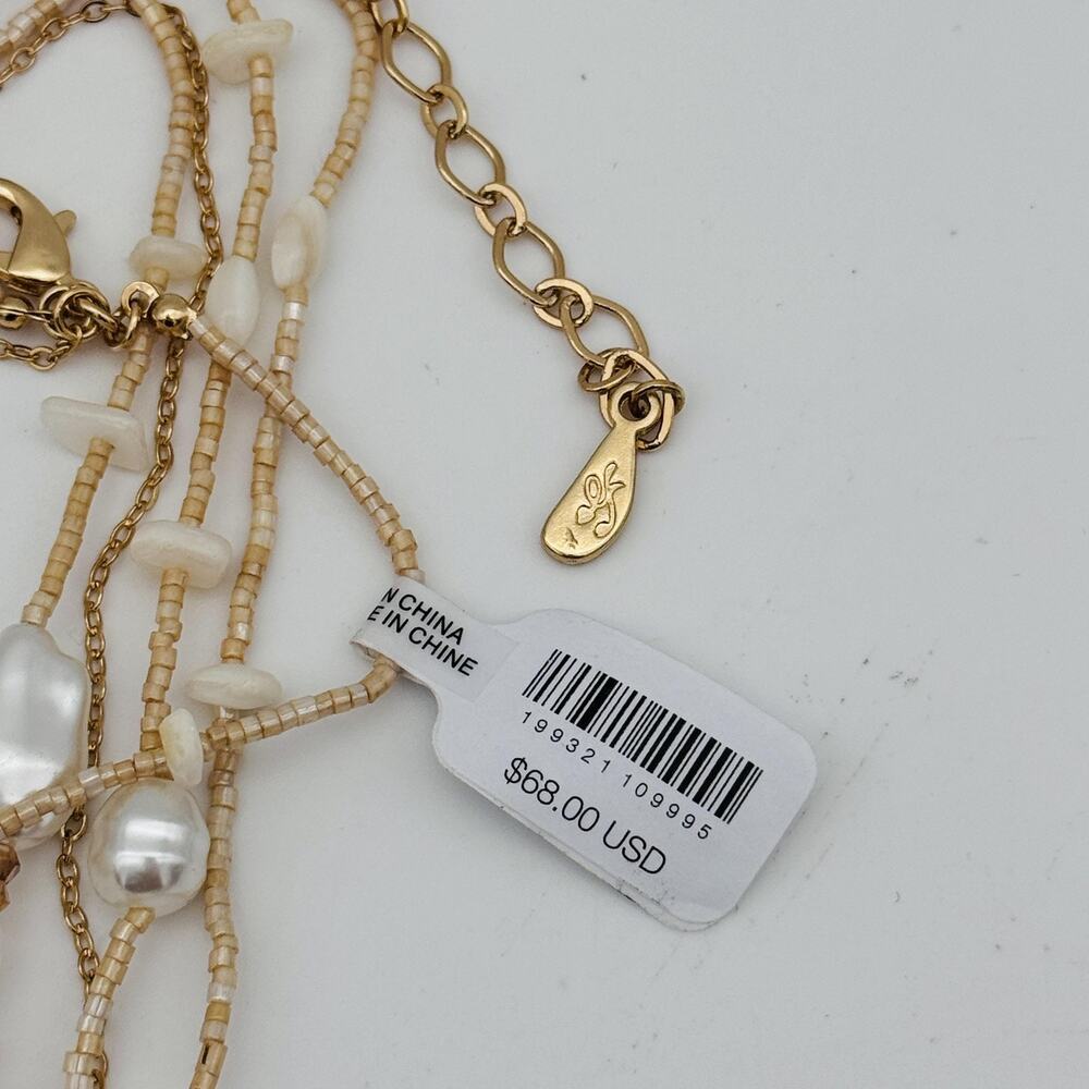 Free People Ariana Ost Something Beautiful Layered Cross Statement Necklace NWT - Picture 8 of 11